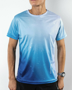 Remera Hombre Deportiva Running Makau - AZUL -