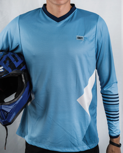 Remera Mountain Bike/ Moto Cross -Azul-