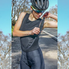 Sudadera de ciclismo - ultraliviana negro dark - Cozy Sport