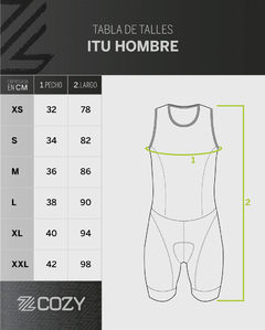 Enterito Federación Argentina de Triatlón HOMBRE - personalizado con nombre - Cozy Sport