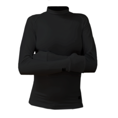 Remera Térmica Mujer Manga Larga Cozy Sport Premium - Negra -