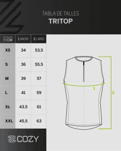 Imagen de Tritop Laser Unisex Boreal Fluo