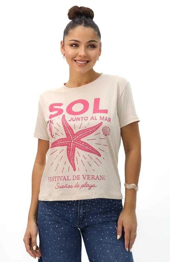Remera Sol de algodón