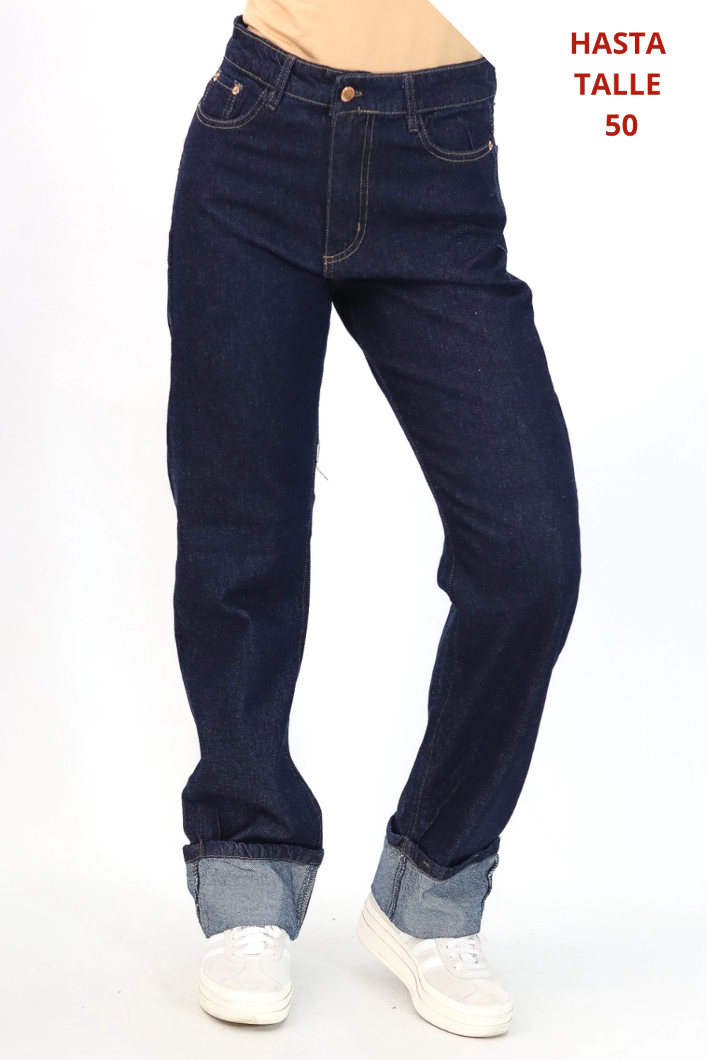 JEANS RIGIDO ruedo redoblado -COD3172-