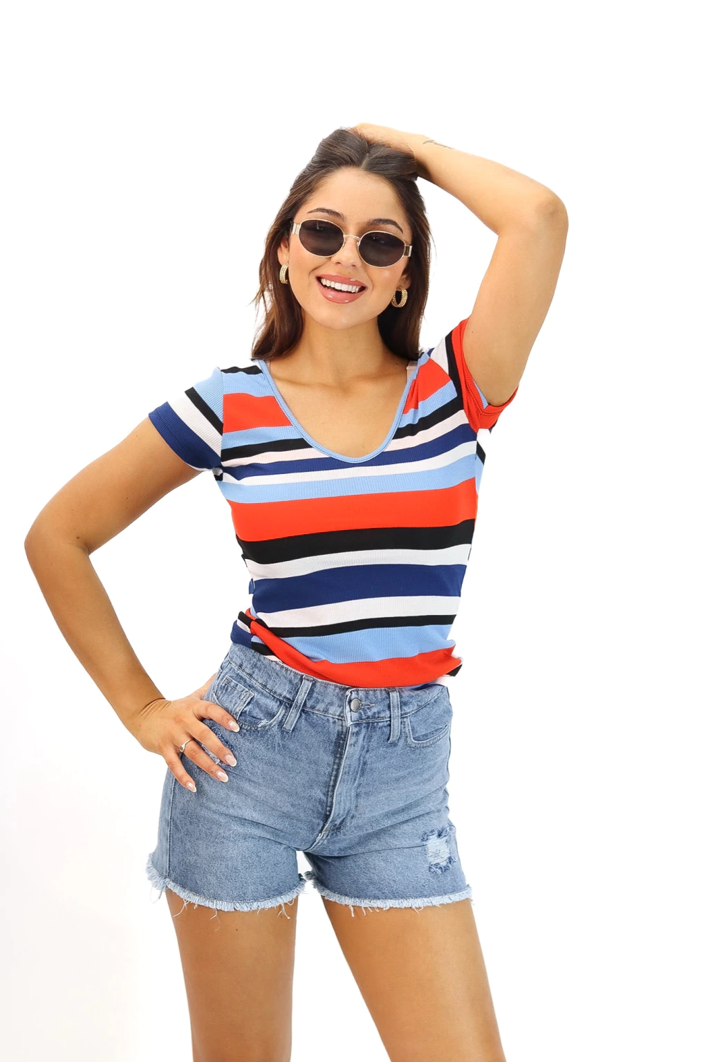 remera rallada de morley