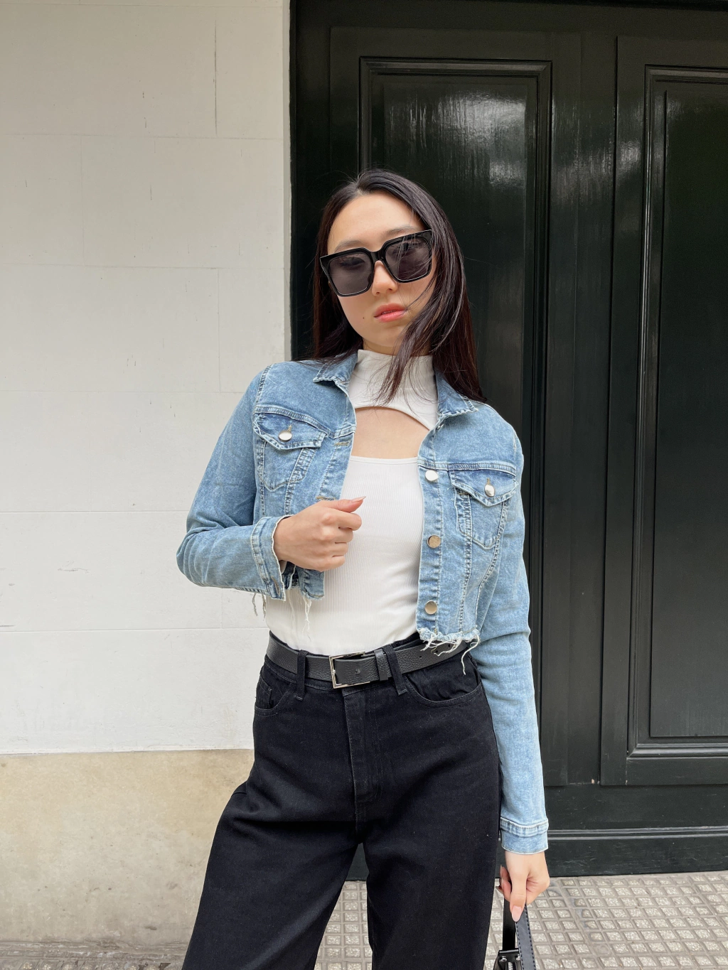 campera corta de jeans