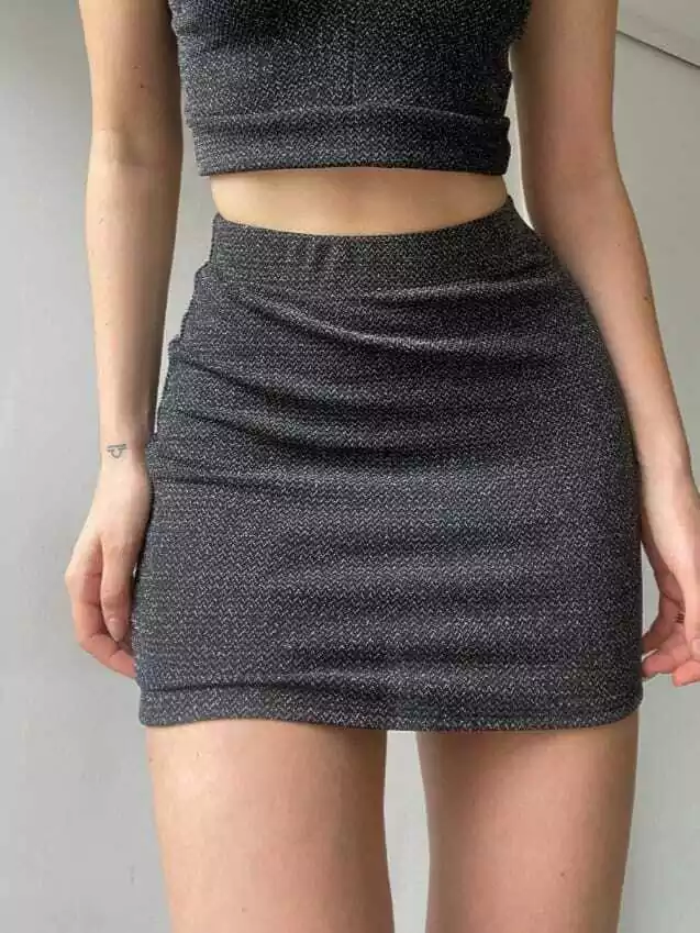 Mini de lurex
