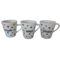 Canecas Decoradas e Lisas Coloridas 120ml - loja online