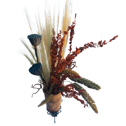 ARRANJO RÚSTICO & ELEGANTE- FLORES NATURAIS DESIDRATADAS