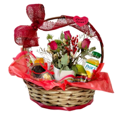 CESTA DE CAFÉ & ROSAS - comprar online
