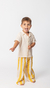 Pantalón rayado amarillo - comprar online