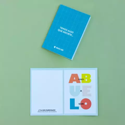 TARJETA ANUNCIO "VAS A SER ABUELO" - comprar online