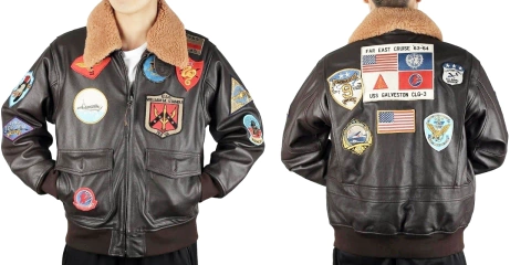Jaqueta de Couro Modelo Top Gun - comprar online