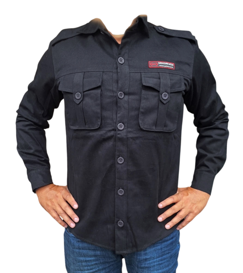 Camisa Militar Manga Longa Sarja Grossa - comprar online