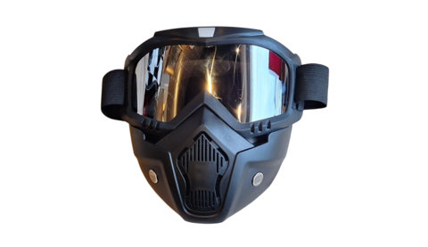 Viseira para Motociclista estilo Mad Max - LENTE CROMADA - comprar online