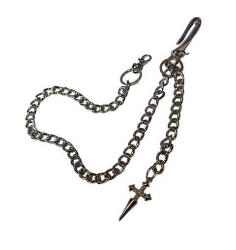 Corrente Chaveiro Cruz de Malta Gótico