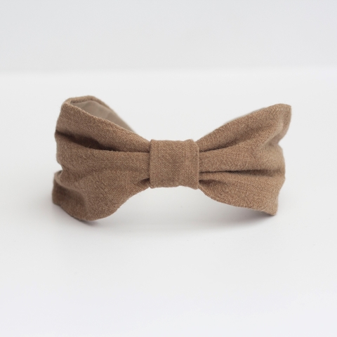 Vincha Clasica Lino Tierra - comprar online