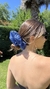 Scrunchie Gasa Cristal Azul - comprar online