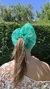 Scrunchie Gasa Cristal Verde
