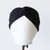 Turbante Lanilla Lamé Negro - comprar online
