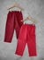 PANTALON ROJO DE ALGODON RUSTICO NIÑOS/AS 1032 1031