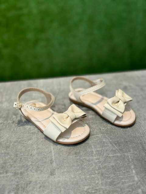 SANDALIA BEIGE MOÑO .7894