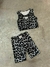 CONJUNTO TOP + BIKER PRINT GRIS 3173
