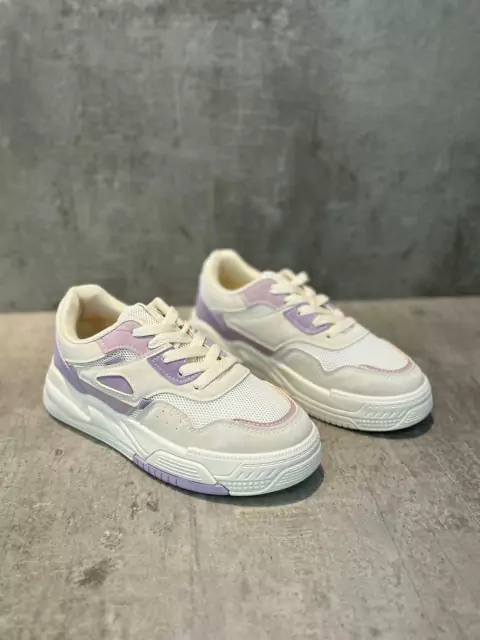 ZAPATILLA TEENS BLANCA C/LILA .7960