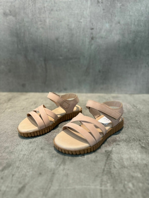 SANDALIA NUDE TIRAS .7977