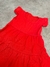 VESTIDO DE LINO ROJO NENA 3583 - comprar online