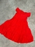 VESTIDO DE LINO ROJO NENA 3583