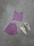 CONJUNTO TOP+SHORT MORLEY LILA 4247