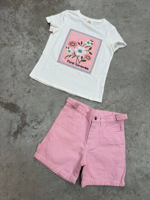 REMERA BORDADA BLANCA 4329