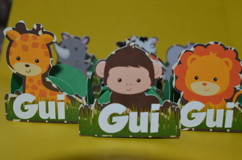 Forminhas para doces no tema Safari c/ 50 und.