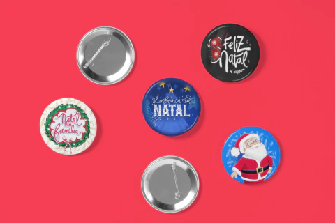 Bottons broche alfinete tema Natalino 10 und.