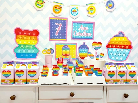 Kit Festa tema Pop It 99 itens - comprar online