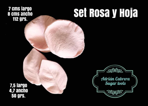 Nervador SET Rosa y Hojas