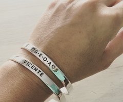 Pulsera Esclava Personalizada en Plata - comprar online
