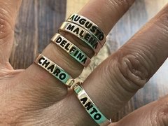 Anillos Personalizados Apilables en Plata