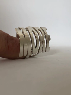 Anillo Nombre Calado en Plata - Los Orfebres