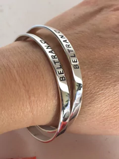 Pulsera Esclava SLIM Personalizada en Plata - comprar online