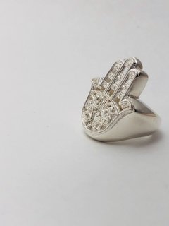 Anillo Mano de Fatima en Plata hecho a mano - comprar online