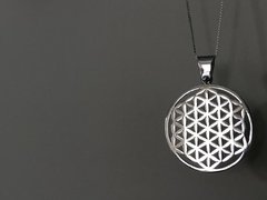 Dije Flor de La Vida en Plata con Cadena de Regalo! en internet