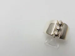 Anillo 3 esferas en Plata hecho a mano en internet