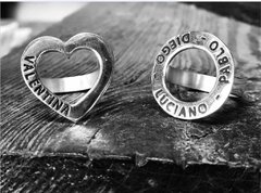 Anillo Círculo personalizado en Plata