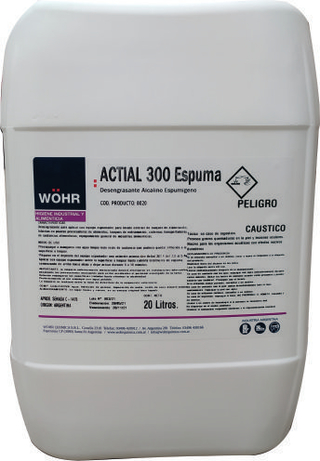 ACTIAL 300 ESPUMA ALCALINA CLORADA