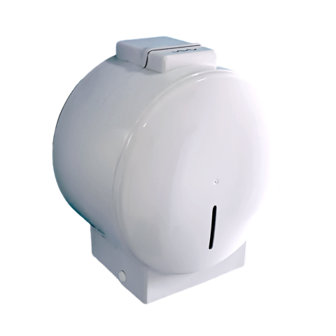 DISPENSER DE PAPEL HIGIENICO ALTO METRAJE PVC BLANCO