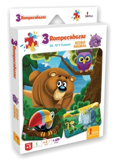 Mis Puzzles x 3 Reino Animal "Bontus" en internet