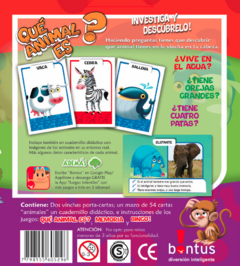 Cartas Que animal es? de Bontus - comprar online