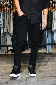 JEAN NEGRO LISO (REJENE1) - comprar online